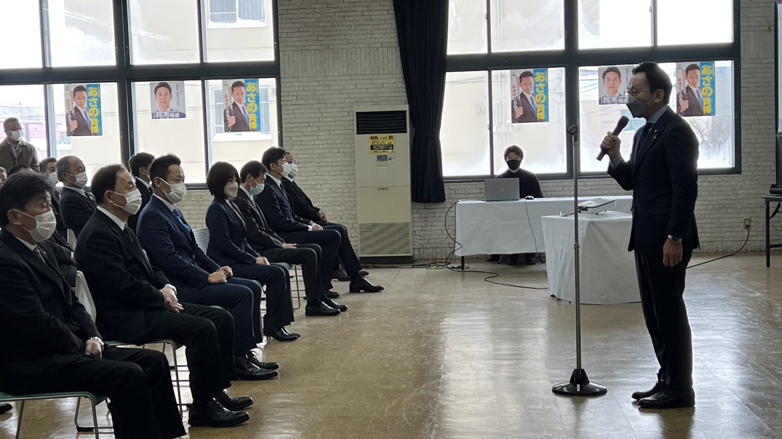 連合後援会事務所開きを開催致しました。(2023年1月28日) あさの貴博